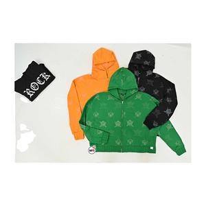 Sudaderas con capucha térmicas de algodón 100%, sudaderas personalizadas de colores sólidos, ropa informal transpirable antibolitas, con capucha personalizada XS - Product Image 1
