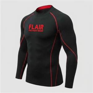 Camisetas de compresión de buena calidad al por mayor, camisetas de compresión para hombre de talla grande con impresión por sublimación de alta calidad - Product Image 5