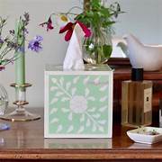 Boîte à mouchoirs artisanale en os incrusté avec décor floral pour la décoration du salon, boîte à mouchoirs de luxe en os incrusté à bas prix - Product Image 4