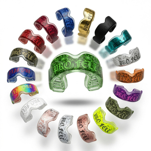 Protège-dents de sport personnalisé flexible imprimé, double face, absorbant les chocs, pour la boxe, le MMA, protection dentaire OEM - Product Image 1