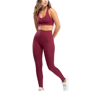 Ensemble de sport deux pièces pour femme : soutien-gorge de yoga et pantalon de survêtement – Tenue de fitness respirante et décontractée - Product Image 1
