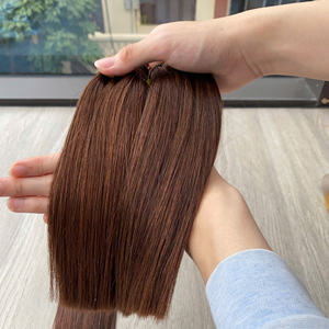 Cabello Humano Natural Liso de Color Marrón con Mancha de Nacimiento, Cabello Humano Virgen de Alta Calidad al por Mayor, 100% Cabello Humano - Product Image 4