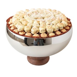 Bol à chocolat en métal doré de qualité supérieure, plat à dessert au design moderne, plateau de service pour bonbons, idéal pour les mariages et les événements festifs, meilleur prix - Product Image 5