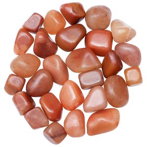 Pierres Roulées d'Aventurine Rouge Naturelle 18-25mm, Gemmes Polies pour la Fabrication de Bijoux, Artisanat, Décoration Intérieure, Vente en Gros - Product Image 1