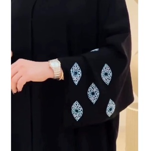 Premium Quality Women <b>Abaya</b> with 3D Floral Embroidery Elegant Islamic Maxi Dress for Middle East Fashion Market for Export Price - Product Image 5
