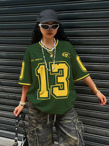 2026 Summer New Women's American Retro Sports Street Trend Comfortable Short Sleeve <b>T</b>-<b>shirt</b> - Product Image 2