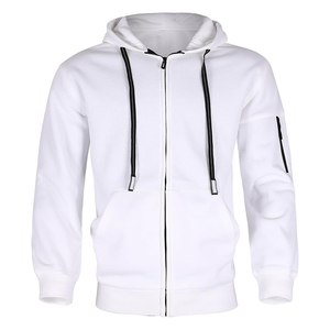 Sudadera con capucha y cremallera completa personalizada – 100% algodón premium, forro polar, color liso, cremallera completa, ajuste cómodo, OEM y marca privada - Product Image 1