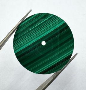 Cadran de montre artisanal en malachite naturelle A K Gems, 28,50 mm, face en pierre verte du Rajasthan, pour montres mécaniques automatiques - Product Image 3
