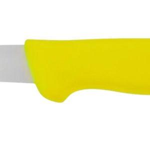 Couteaux à désosser à manche jaune avec lame étroite argentée et poignée ergonomique pour le travail de découpe de la viande et de la volaille - Product Image 5