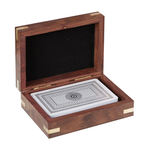 Wooden Playing <b>Card</b> Case Luxury Handmade Eco-Friendly Wood Business <b>Card</b> Holder Top Quality Wood <b>Card</b> Holder Hot Sale - Product Image 2