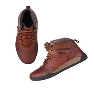 Botas Resistentes Color Bronceado para Hombre, Calzado Casual Contemporáneo, Diseño Cómodo hasta el Tobillo para Viajes, Caminatas y Actividades al Aire Libre - Product Image 5