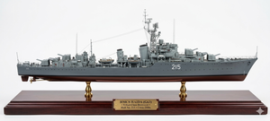 Maqueta de Barco de Madera de Cedro Pintada a Mano del Destructor Canadiense HMCS Haida de Clase Tribal (G63) de 30 Pulgadas, Decoración para el Hogar - Product Image 2
