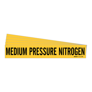 Marcador de Tuberías de Nitrógeno Autoadhesivo Brady, Presión Media, 2.25 x 14 Pulgadas, para Líneas Industriales y de Laboratorio - Product Image 3