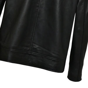 Veste en cuir pour homme, couleur unie, décontractée, streetwear, nouvelle mode, confortable, pour usage extérieur - Product Image 5