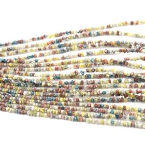 Perles brutes multi-diamants naturels non taillés 2-4 mm multicolores certifiées CMA pour la fabrication de bijoux - Product Image 4