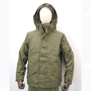 Veste de chasse décontractée pour hommes grandes tailles, en toile, avec fermeture éclair, col montant, manches longues, à capuche, respirante, imperméable et coupe-vent – Vente en gros - Product Image 1