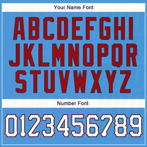 Camisetas de Béisbol de Edición Limitada para Hombre, Uniformes Personalizados con Bordado, Color Azul Polvo, Blanco y Rojo, Auténticas - Product Image 5