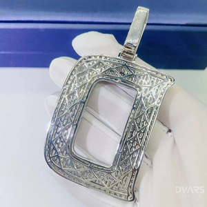 Collar Personalizado de Moissanita Estilo Hip Hop con Letras, Nombres y Números, Chapado en Oro de 18k sobre Plata 925, con Incrustaciones de Diamantes, para Hombre - Product Image 2