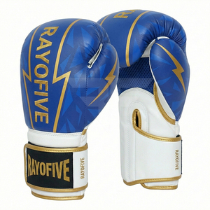 Professional Training Boxing Gloves PU Leather Custom Logo Personalized Competition Gloves Wholesale Boxing Gloves - Product Image 4