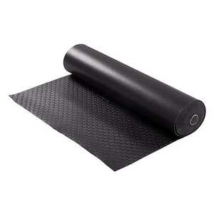 Black waterproof construction membrane <b>roll</b> durable flexible <b>plastic</b> sheet for flooring roofing insulation - Product Image 1
