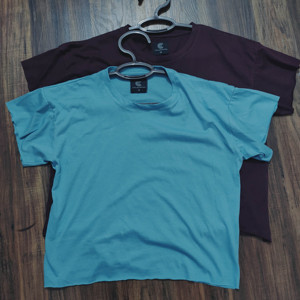 Proshah Boxy เสื้อยืดผู้หญิง,เสื้อยืดสตรีสีโรสโกลด์พีชผ้าฝ้ายความยาวปานกลาง100% - Product Image 3
