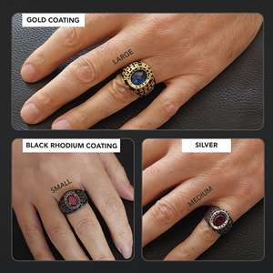 Bague d'École BOJ 009 Personnalisée en Argent et Diamant, Bague de Remise de Diplôme Universitaire Unisexe, Cadeau de Bague de Classe, Prix Bas, Vente Flash - Product Image 3