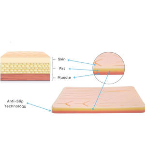 Almohadilla de Silicona Grande con 14 Heridas Precortadas para Prácticas de Sutura, Kit para Estudiantes de Medicina y Veterinaria/Enfermería, Set Ortopédico para Uso Hospitalario - Product Image 2