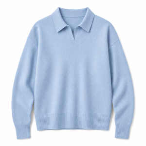 Pull à col en laine/cachemire pour homme, anti-rides, respirant, léger, décontracté, pour affaires, manches longues, OEM ODM personnalisé - Product Image 2