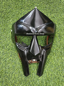 Máscara Facial de Gladiador Medieval Hecha a Mano, Estilo MF, Acero Suave con Acabado Negro, Disfraz de Armadura para Adultos, Día de la Madre, Año Nuevo y Halloween - Product Image 6