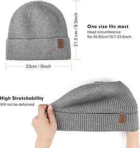 Gorro de Punto Unisex Personalizado al por Mayor con Logotipo y Bordado, 100% Acrílico, Cálido, con Puño Acanalado, para Uso en Exteriores - Product Image 3