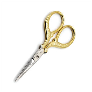 Tijeras Retro de Acero Inoxidable Color Oro Rosa para Bordado, Tijeras Afiladas para el Hogar, Té, Cejas y Cuidado Personal - Product Image 2