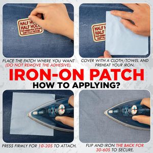 Écussons brodés personnalisés thermocollants ou à coudre, badges logo Velcro, vente en gros, écussons uniformes en vrac, écussons brodés logo Velcro 2026 - Product Image 3