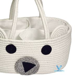 Cesta de Algodón Moderna para Bebés, Organizador Plegable para Recién Nacidos, Cesta de Almacenamiento para Guardería, Proveedor Mayorista de Vietnam - Product Image 4
