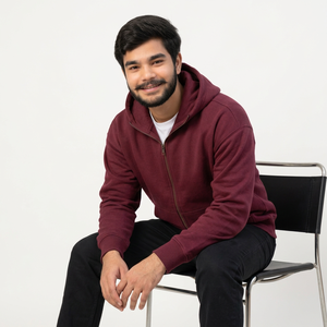 Sudaderas personalizadas al por mayor para hombre, sudadera de corte holgado con logo bordado, sudaderas de marca de ropa independiente - Product Image 4
