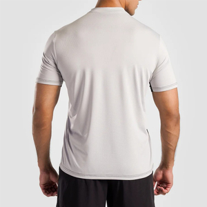 T-shirt en maille à séchage rapide pour homme avec logo personnalisé, vente en gros, respirant, confortable, tendance, écologique - Product Image 3