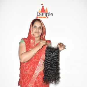 Extensiones de Cabello Humano Natural Negro 100% Sin Procesar, Ondulado Profundo, de Templo Indio, para Mujer, con Cierre HD 5x5, para Trenzas - Product Image 1