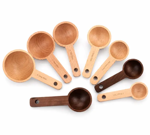 Handmade Wooden <b>Measuring</b> Spoon With Wooden <b>Measuring</b> <b>Cups</b> and Spoons <b>Set</b> - Wood <b>Measuring</b> <b>Cups</b>, Wooden <b>Measuring</b> Spoons <b>Set</b>, - Product Image 2
