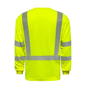 Camisa de Trabajo de Manga Larga Reflectante de Alta Visibilidad para Hombre, Ropa de Seguridad de Poliéster, Uniforme de Alta Visibilidad - Product Image 5
