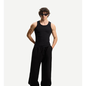 Chaleco de punto acanalado sin mangas para hombre, estilo casual, a la moda, transpirable, para correr, yoga, de secado rápido, OEM, venta al por mayor 2026 - Product Image 5