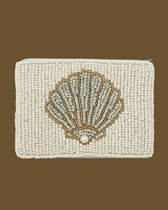 Home daily Use Embroidered Coin purse with Zipper Closure Green Color Premium Embroidery <b>Seed</b> Beads Coin Pouch Handmade Product - Product Image 3