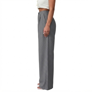 Wholesale <b>Women</b> Breathable <b>Summer</b> Loose Lightweight New Latest Wholesale <b>Women</b> <b>Trouser</b> Casual Drawstring Waist <b>Women's</b> <b>Trousers</b> - Product Image 2