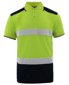 Camiseta Polo de Alta Visibilidad para Hombre, Manga Corta, Uniforme de Trabajo, Reflectante, de Seguridad, para Construcción - Product Image 3