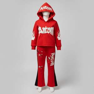 ผู้จัดจำหน่ายเสื้อผ้าเด็กคุณภาพสูงปี 2026 ชุดเซ็ตเสื้อผ้าเด็กแบบ OEM สีสันตัดกัน ชุดวอร์มเด็ก ชุดเสื้อผ้าเด็กเข้าชุดกัน - Product Image 3