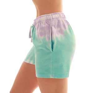 2026 latest Custom Logo New Design Fashionable Regular Fit Fitness Wear Tie Dye Women Beach Shorts - Product Image 3