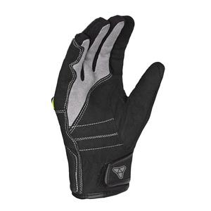 Gants de course en cuir véritable pour homme, résistants, courts, pour le ski, le motocross, la moto, le vélo, avec logo - Product Image 3