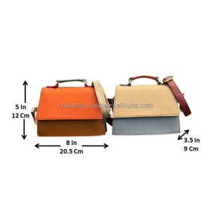 Bolso pequeño de cuero reciclado de colores de diseñador, bolso cruzado con asa para mujer, bolsos de hombro, comercio justo, hecho a mano y ecológico - Product Image 2