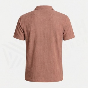 Men's Polo Regular Fit Short Sleeve <b>Half</b> <b>Button</b> Closure T-<b>Shirt</b> For Casual Everyday Wear Plus Size Customized Color - Product Image 2