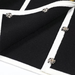 ชุดเซ็ตสองชิ้นลำลองสำหรับผู้หญิง กางเกงขายาวทรงตรง แขนยาว ผ้าถักเนื้อดี ปักลายสวยงาม ทันสมัย คุณภาพสูง - Product Image 6