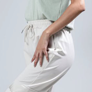 Pantalones Cargo para Mujer, Color Sólido, Tejidos, Cintura Media, con Cordón, Corte Holgado, Largos, Casuales, con Bolsillos, Transpirables - Product Image 4