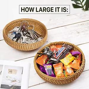 Elegante frutero de ratán que enriquece los hogares con una elegancia artesanal y un diseño clásico que garantiza la elegancia del frutero de ratán. - Product Image 3